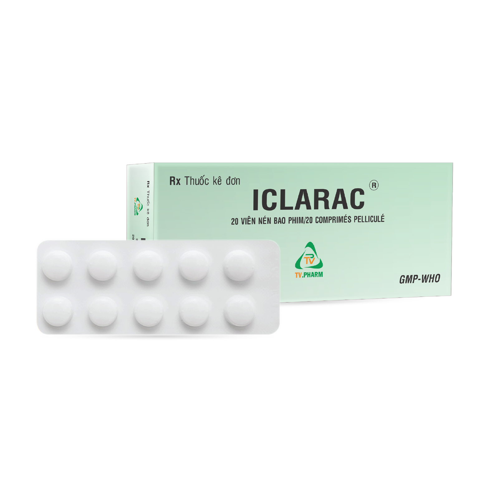 Viên nén bao phim ICLARAC V/10, H/20
